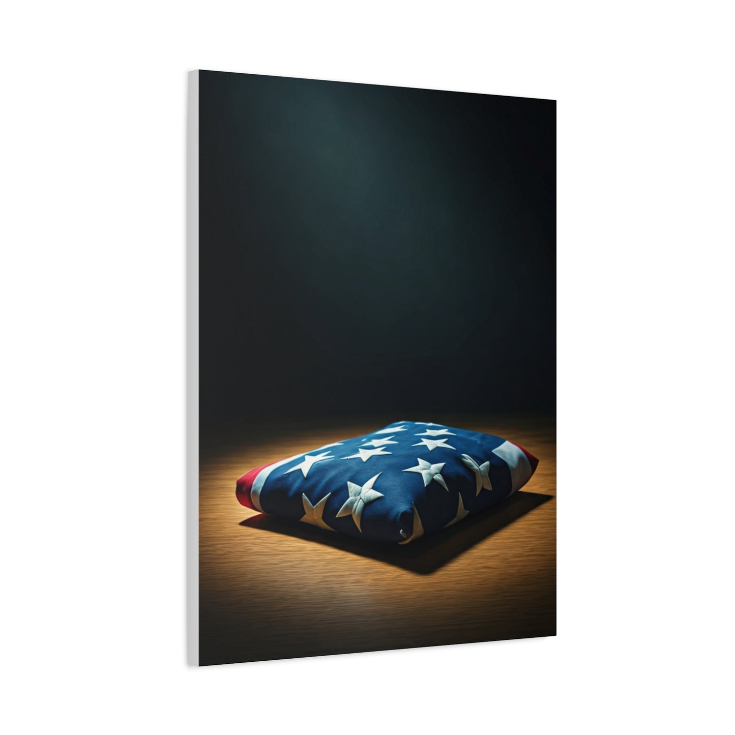 Folded Flag Memorial Honor Wall Art & Canvas Prints  .