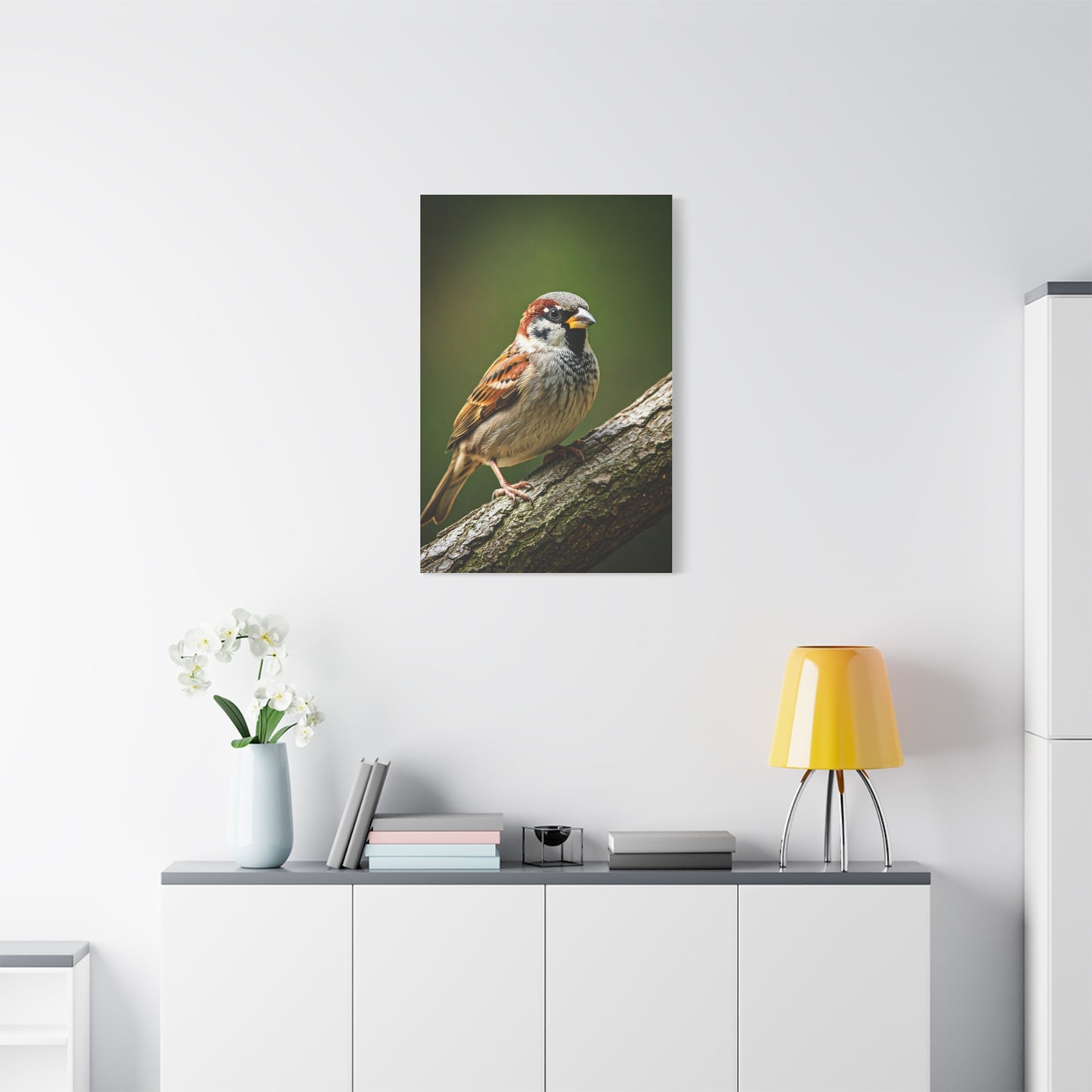 Charming Sparrow Close-Up Wall Art & Canvas Prints