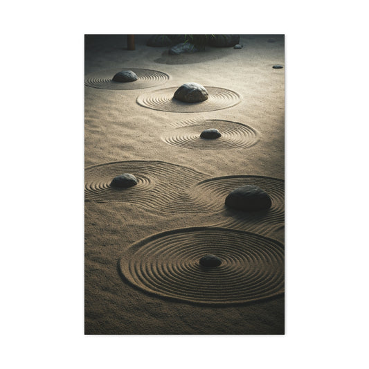 Zen Stone Ripples Wall Art & Canvas Prints