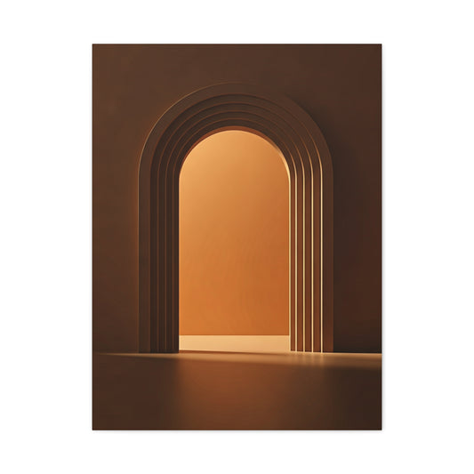 Warm Architectural Archway Glow Wall Art & Canvas Prints