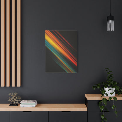 Multicolor Diagonal Energy Abstract Wall Art & Canvas Prints