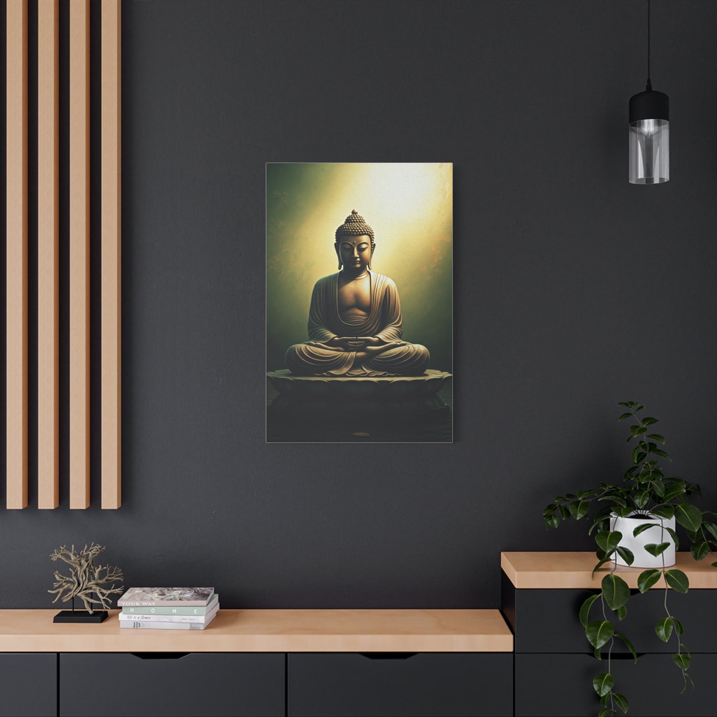 Serene Emerald Buddha Meditation Wall Art & Canvas Prints