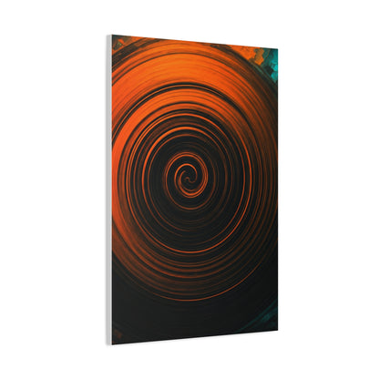 Amber Vortex Spiral Abstract Wall Art & Canvas Prints