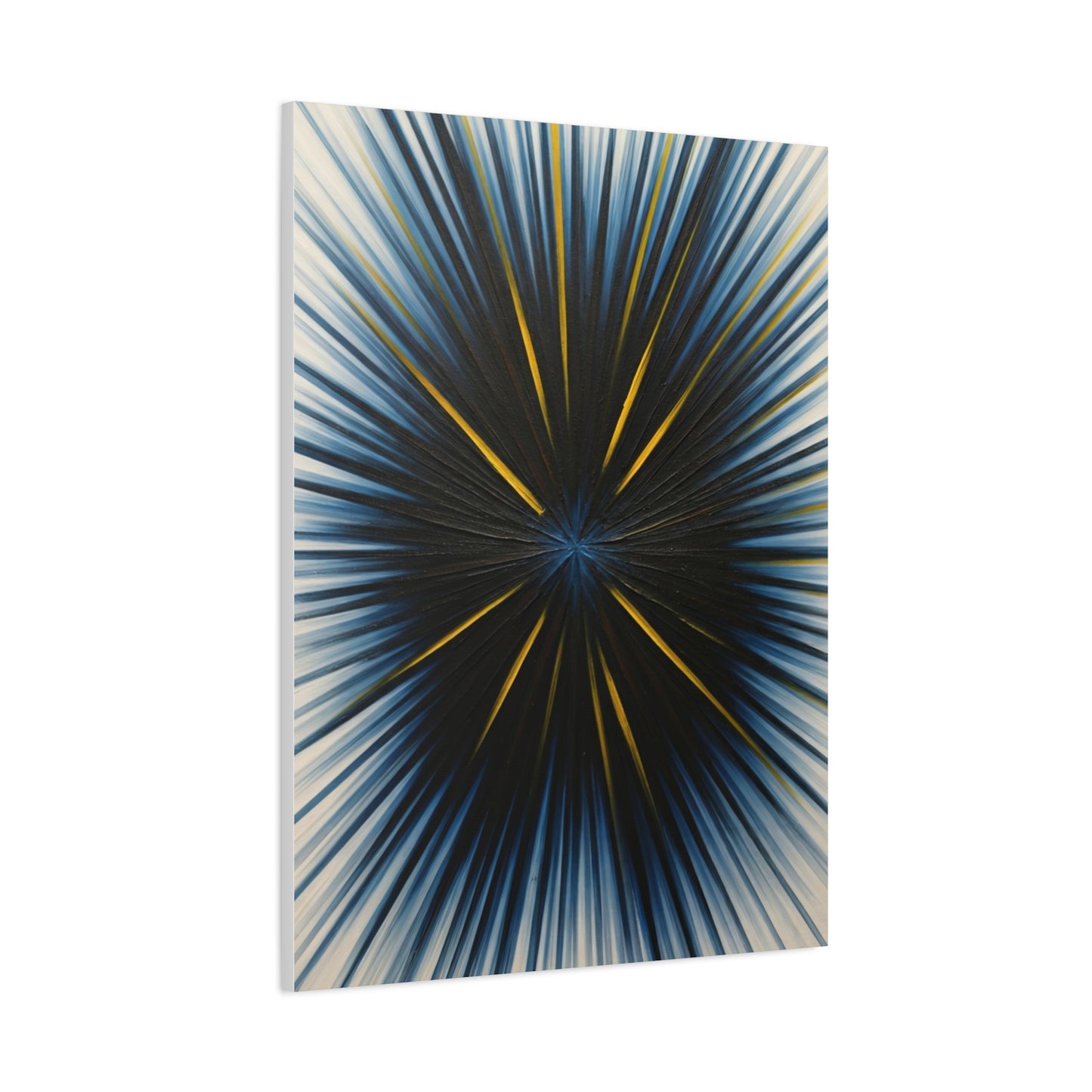 Radiating Blue and Gold Abstract Wall Art & Canvas Prints