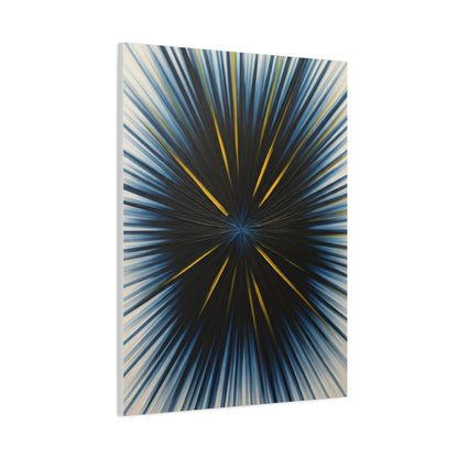Radiating Blue and Gold Abstract Wall Art & Canvas Prints