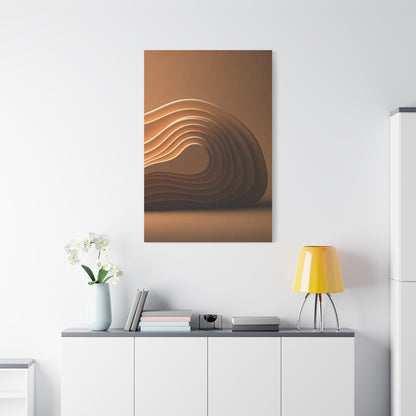 Sculpted Bronze Wave Statement Wall Art & Canvas Prints