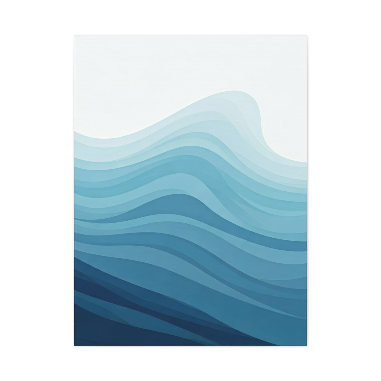 Layered Ocean Waves Abstract Wall Art & Canvas Prints