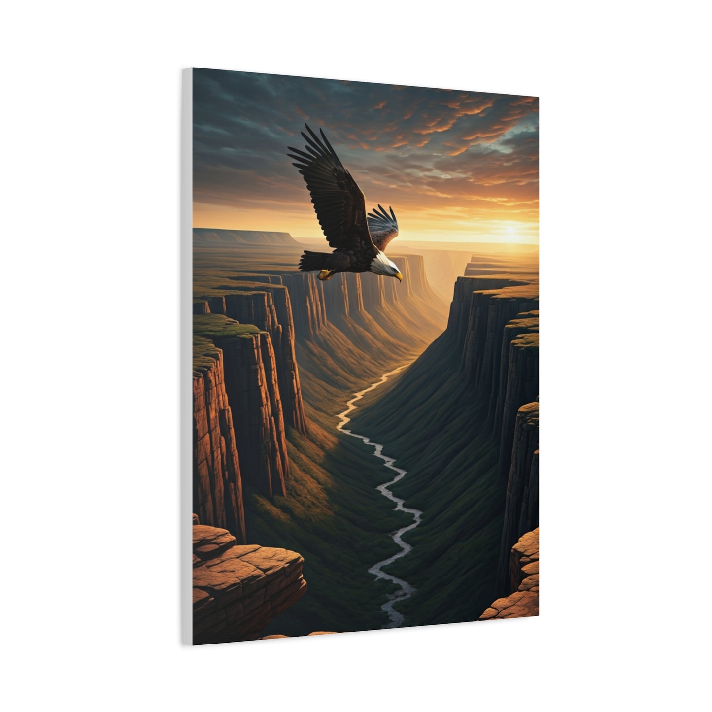 Eagle Over the Canyon Wall Art & Canvas Prints
