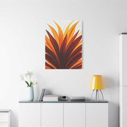 Radiant Flame Petals Abstract Wall Art & Canvas Prints