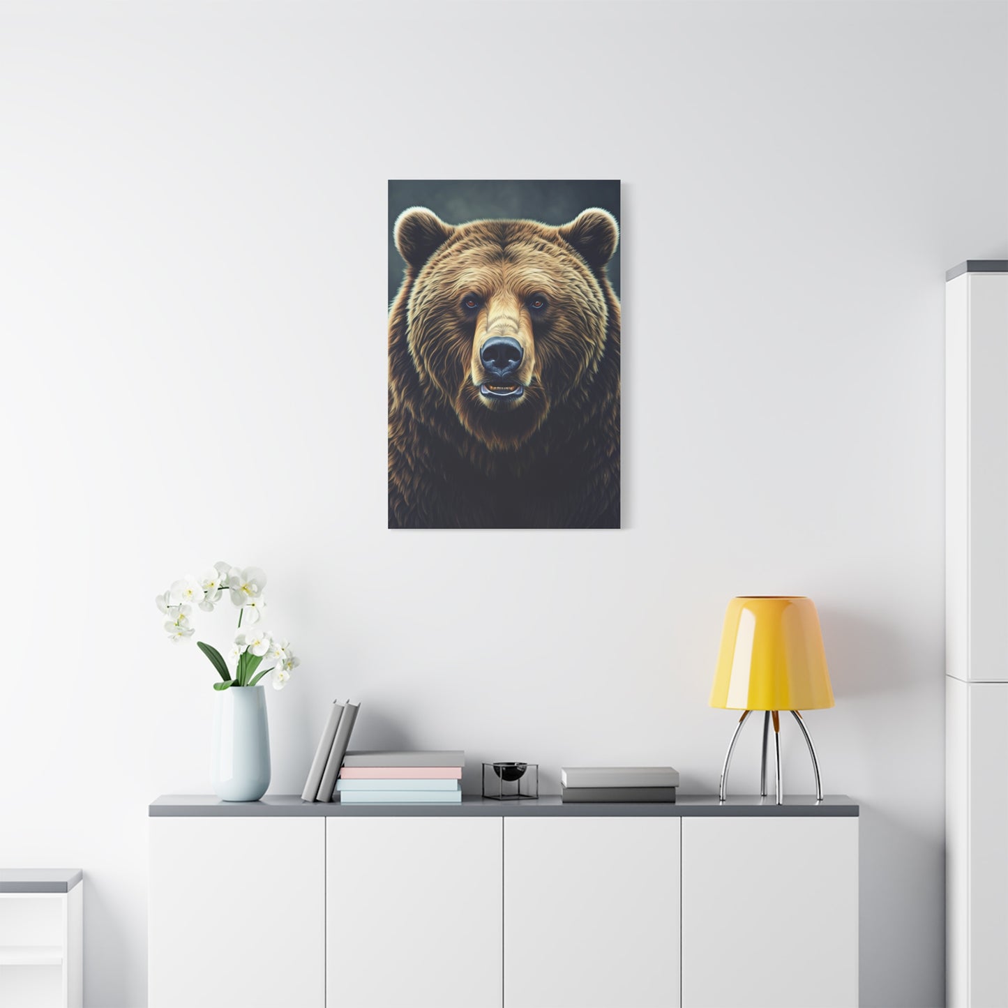 Golden Hour Bear in Pine Forest Wall Art & Canvas Prints