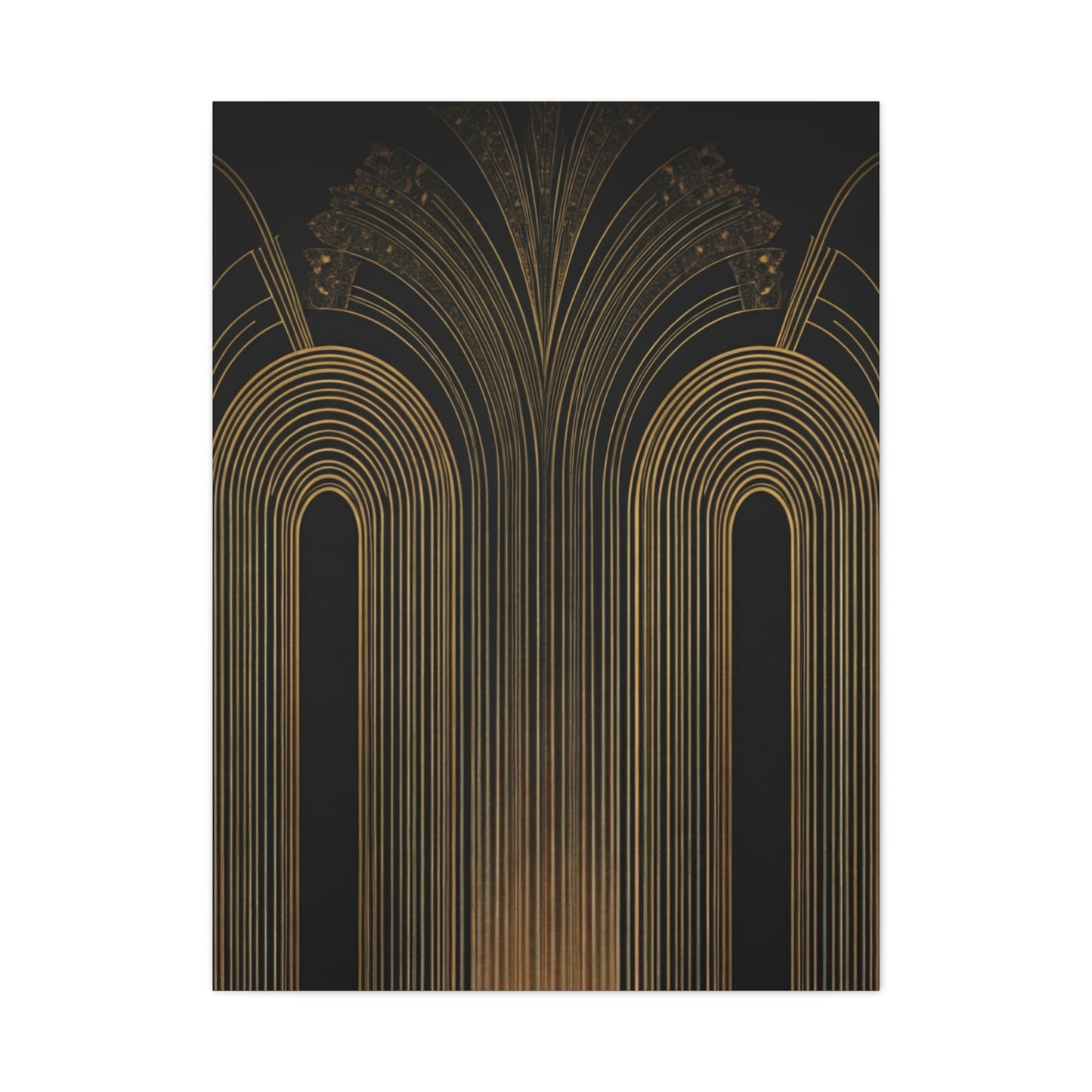 Golden Archway Symphony Art Deco Wall Art & Canvas Prints