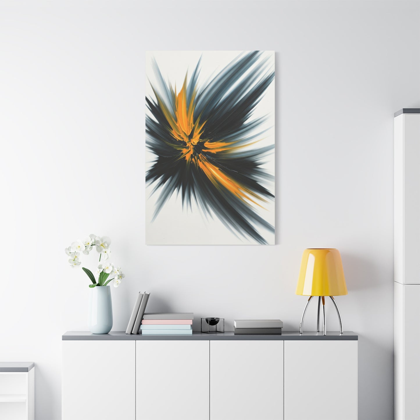 Golden Impact Burst Wall Art & Canvas Prints