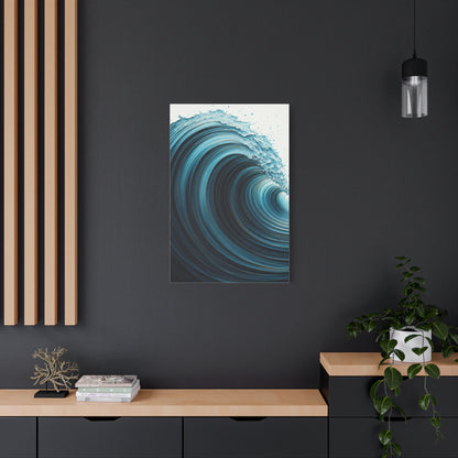 Deep Tidal Spiral Abstract Wall Art & Canvas Prints