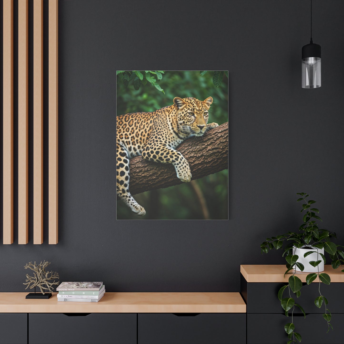 Leopard Resting in Jungle Canopy Wall Art & Canvas Prints