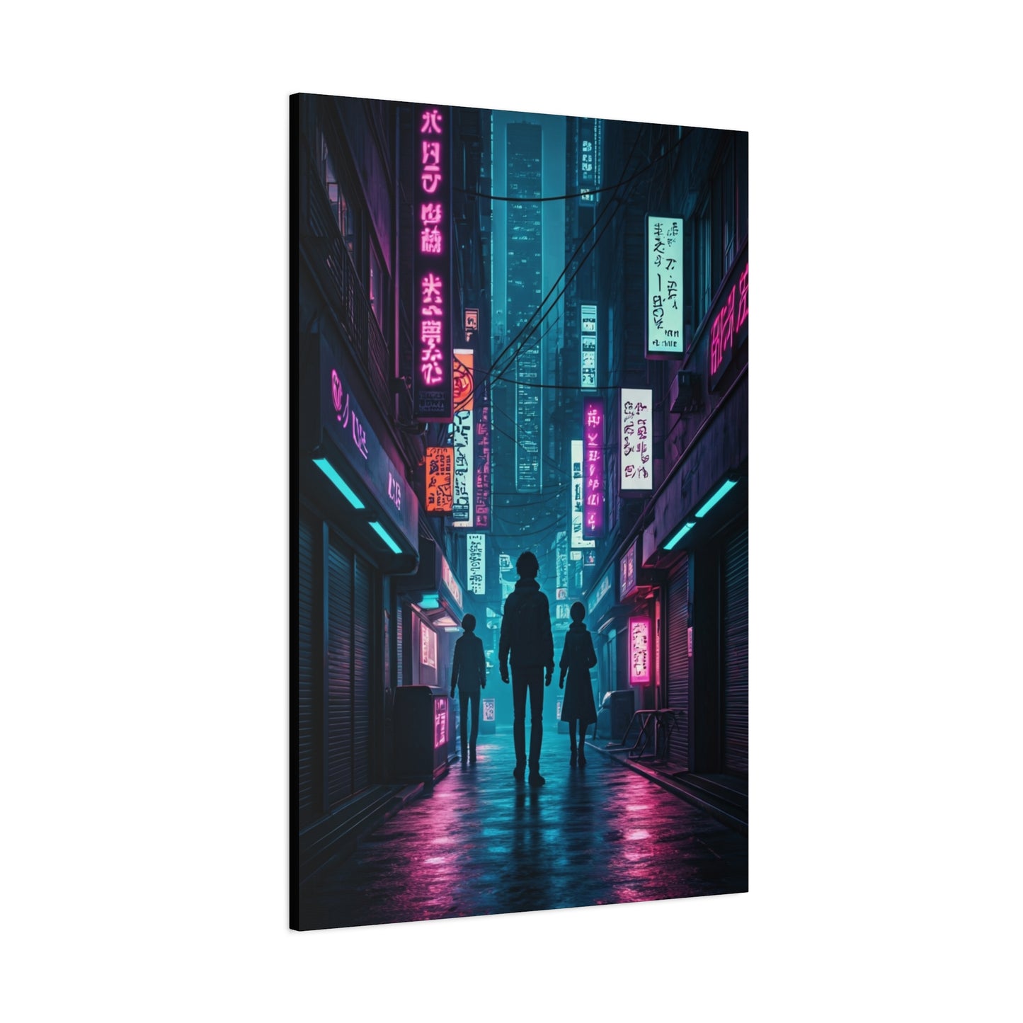 Neon Alley Wanderers Wall Art & Canvas Prints