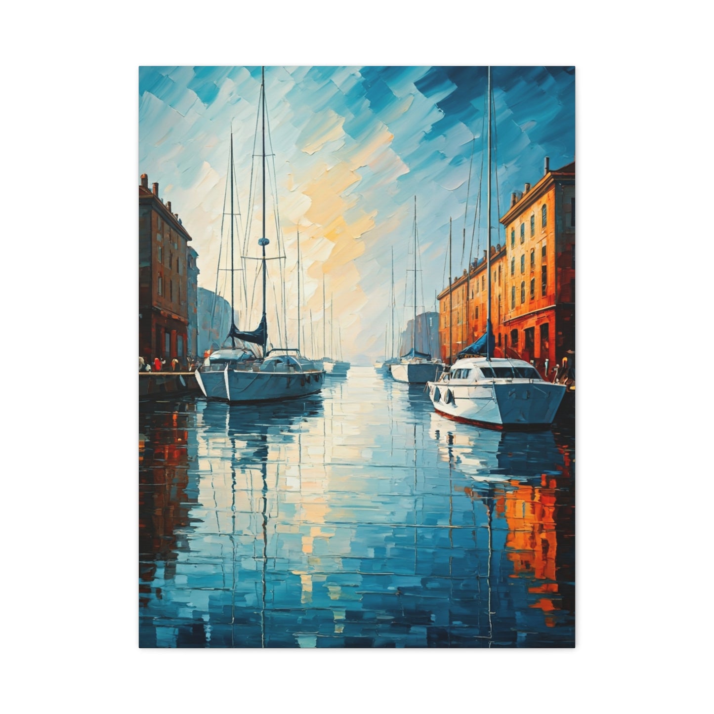 Golden Harbor Reflections Wall Art & Canvas Prints