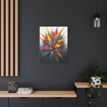 Explosive Color Bloom Abstract Wall Art & Canvas Prints