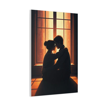 Quiet Embrace by Sunlit Window Wall Art & Canvas Prints