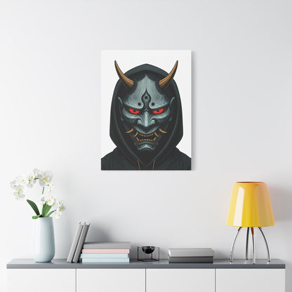 Hooded Demon Mask Wall Art & Canvas Prints