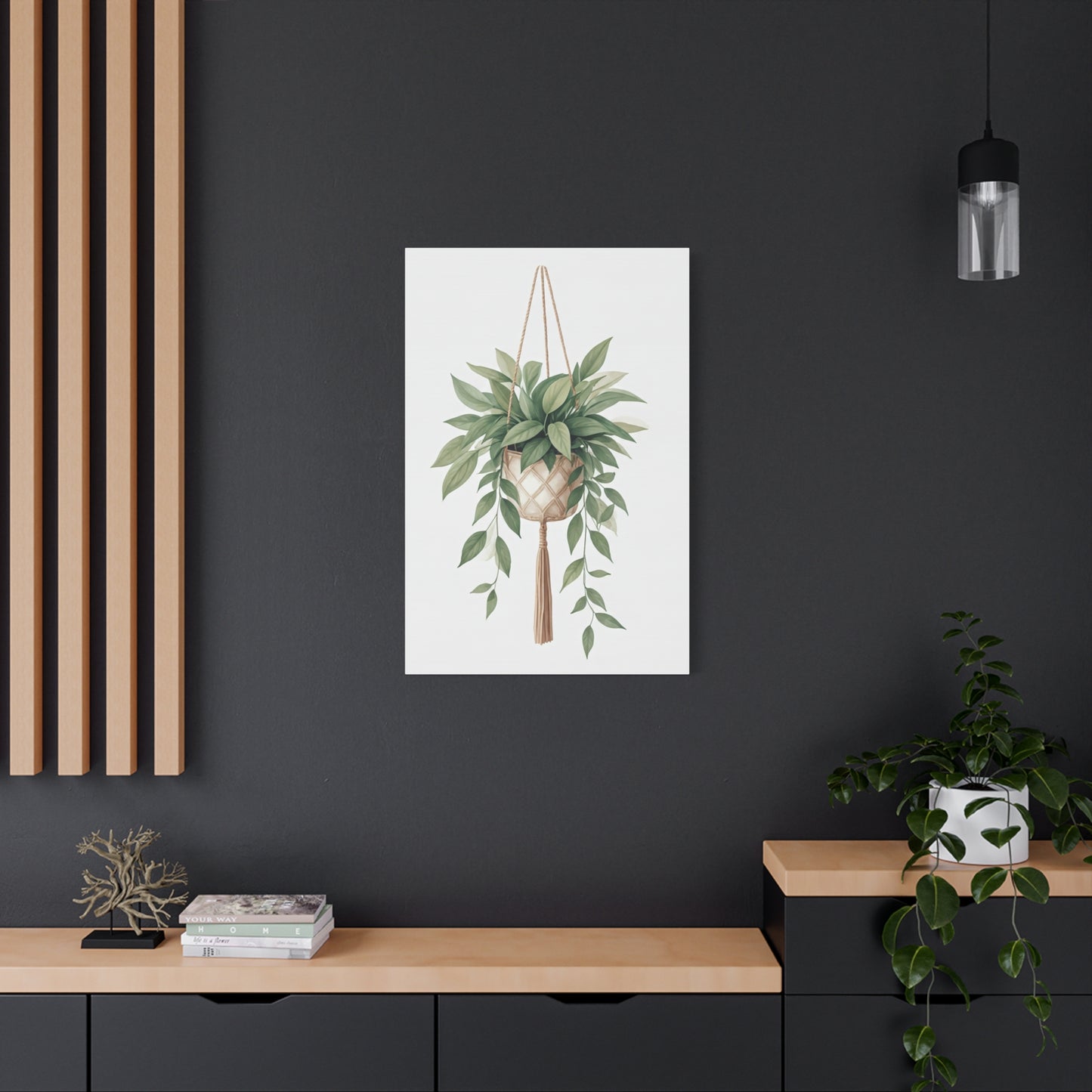 Hanging Plant Serenity Wall Art & Canvas Prints