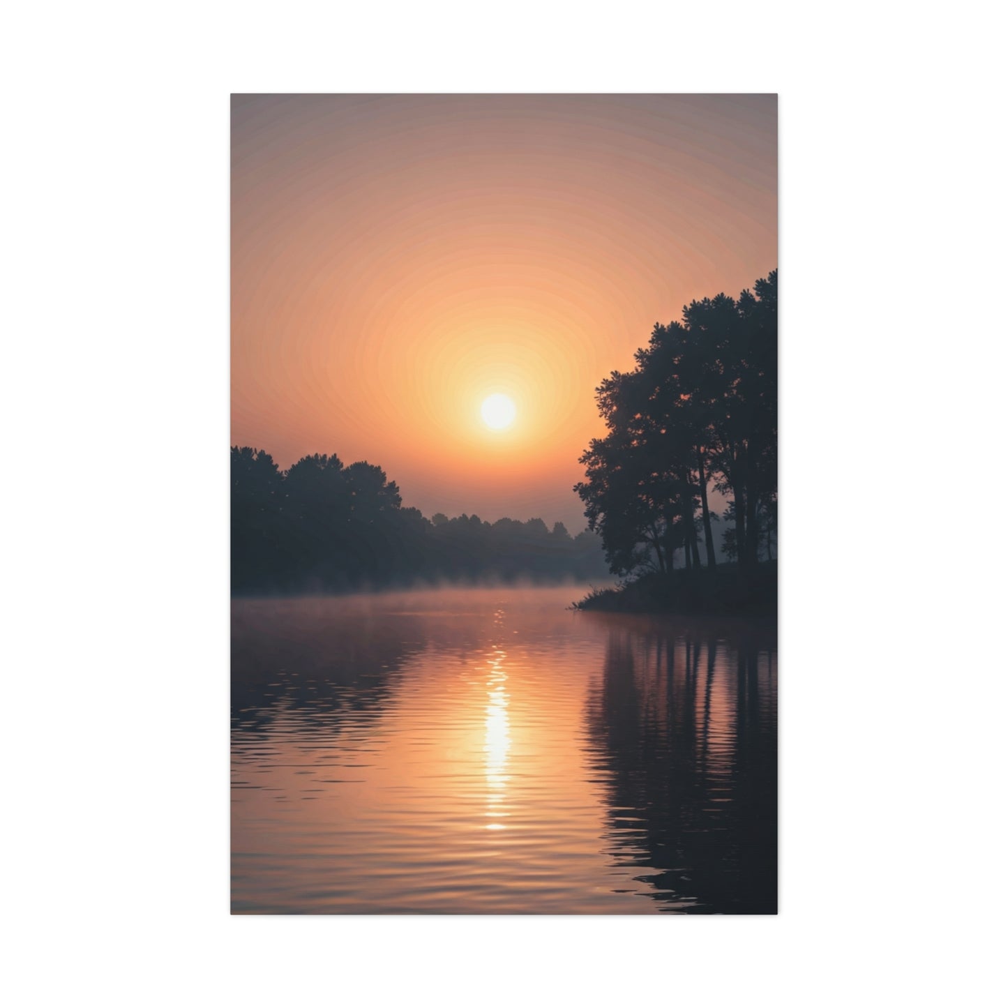 Sunrise Lake Reflection Wall Art & Canvas Prints