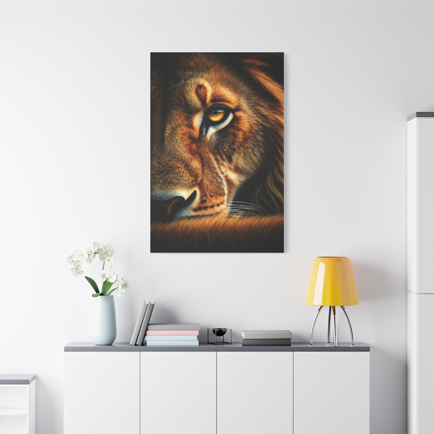 Lion’s Intensity Wall Art & Canvas Prints