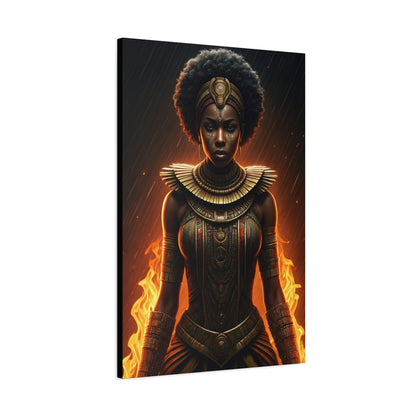 Flame Crown Warrior Queen Wall Art & Canvas Prints