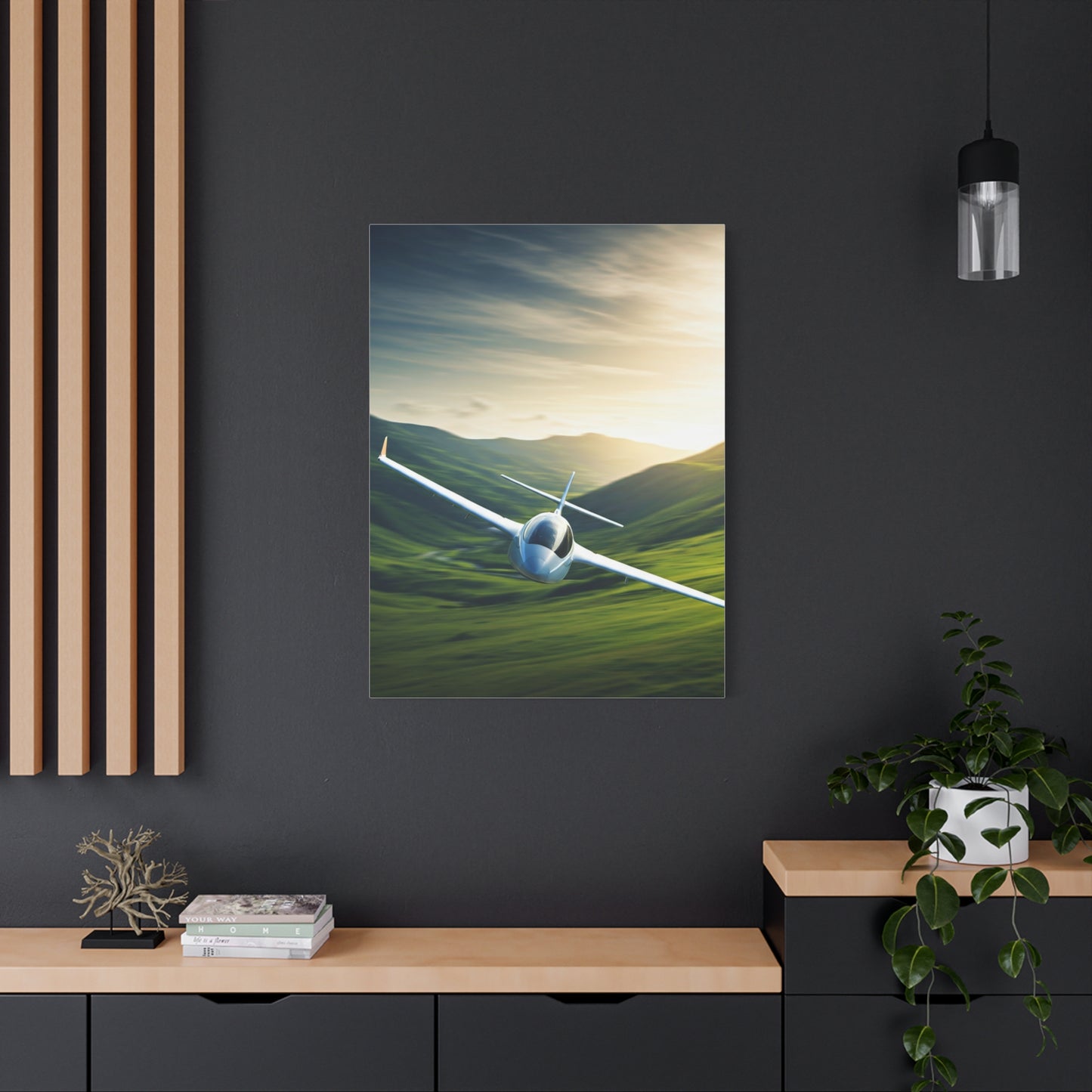 Sunset Valley Glider Flight Wall Art & Canvas Prints