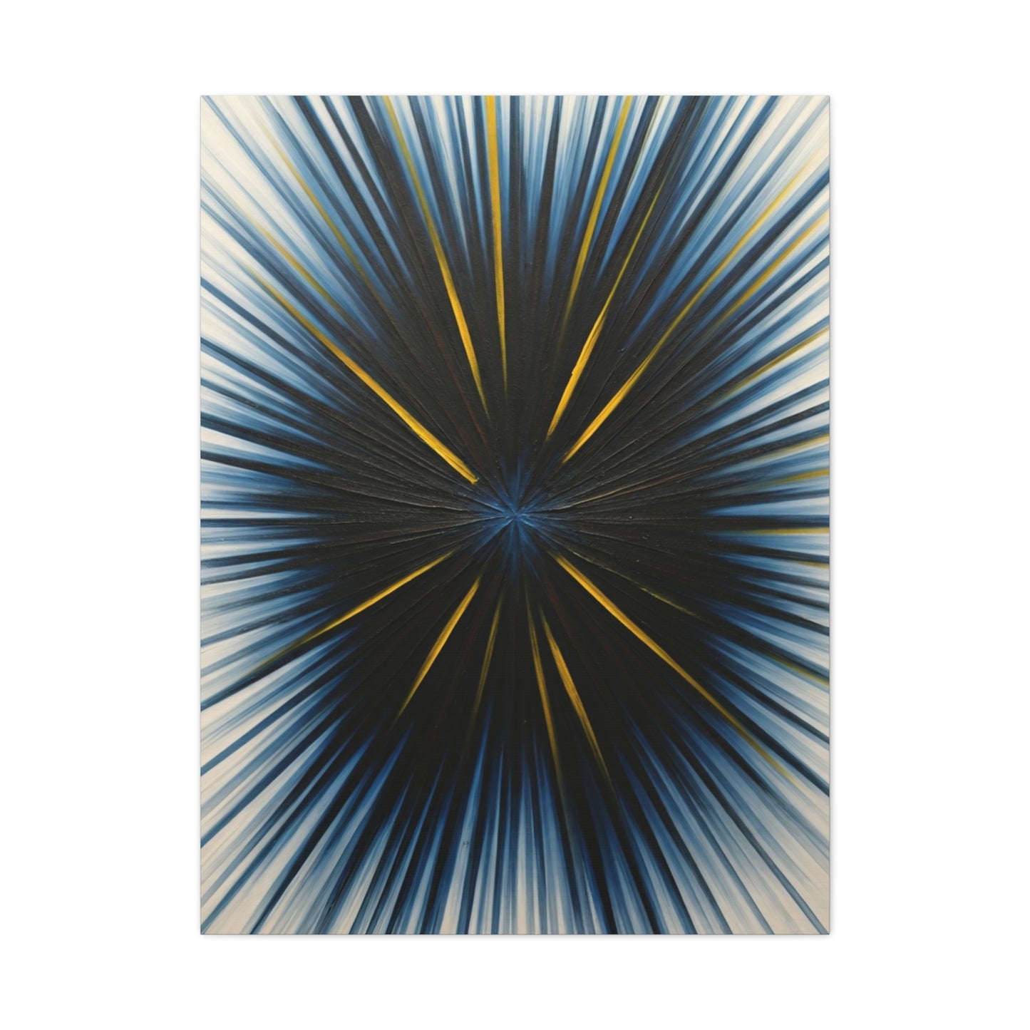 Radiating Blue and Gold Abstract Wall Art & Canvas Prints