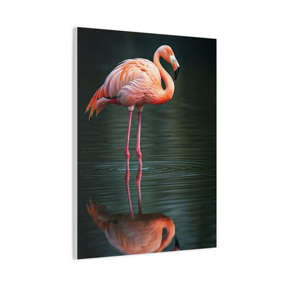 Flamingo Reflection Grace Wall Art & Canvas Prints