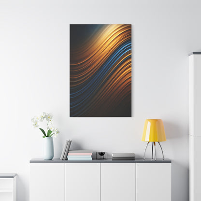 Luminous Wave Fusion Abstract Wall Art & Canvas Prints