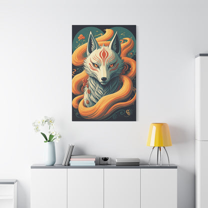 Sacred Kitsune Guardian Wall Art & Canvas Prints