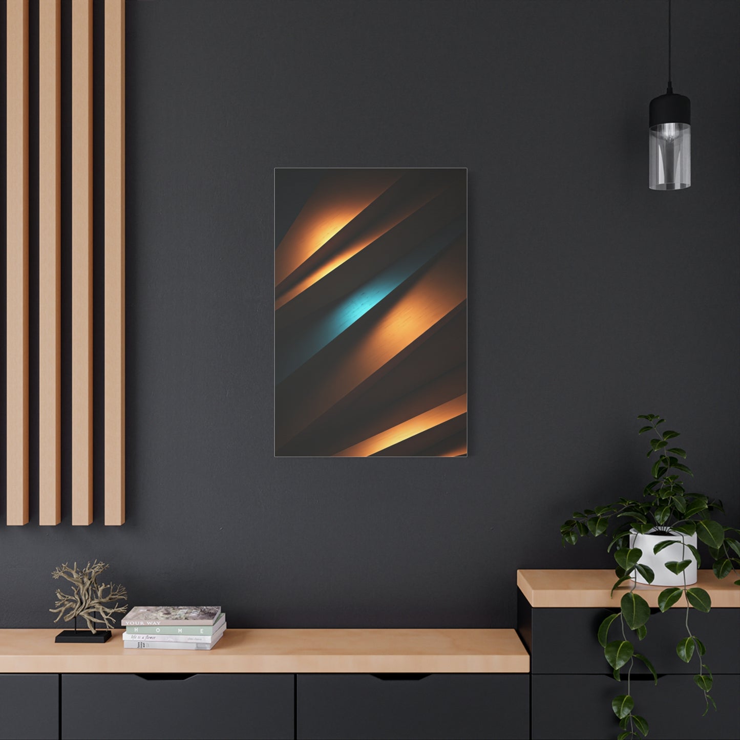 Midnight Alloy Geometry Wall Art & Canvas Prints