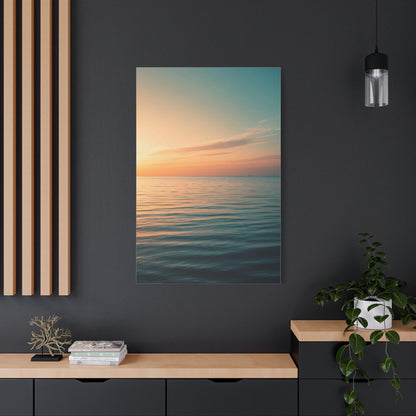 Tranquil Sunset Sea Horizon Wall Art & Canvas Prints