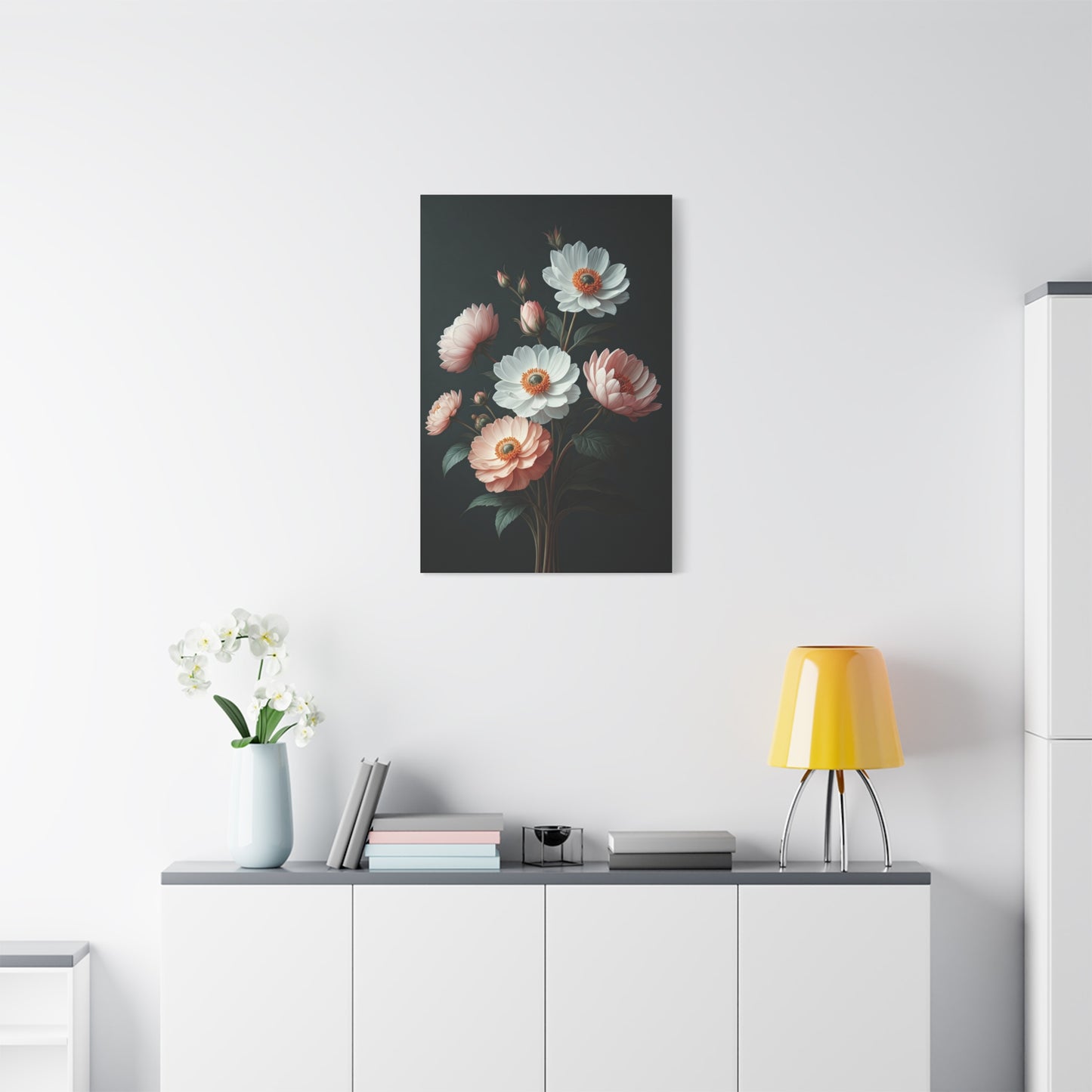 Midnight Bloom Elegance Wall Art & Canvas Prints