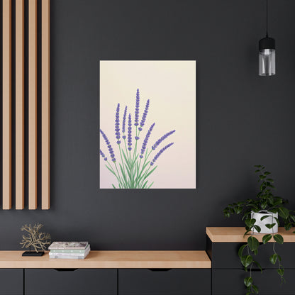 Lavender Botanical Minimal Illustration Wall Art & Canvas Prints