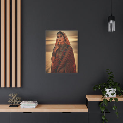 Ornate Desert Bride Bohemian Portrait Wall Art & Canvas Prints
