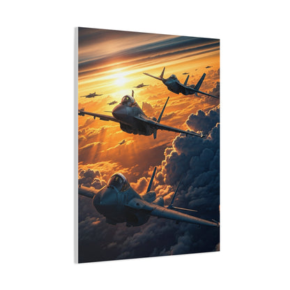 Golden Cloud Armada Flight Wall Art & Canvas Prints