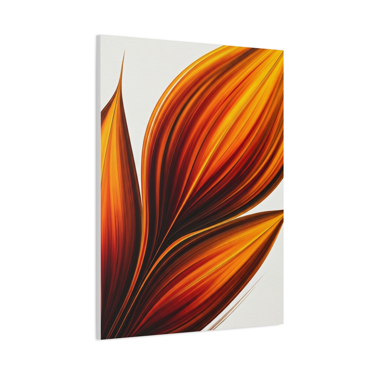 Golden Ember Bloom Abstract Wall Art & Canvas Prints