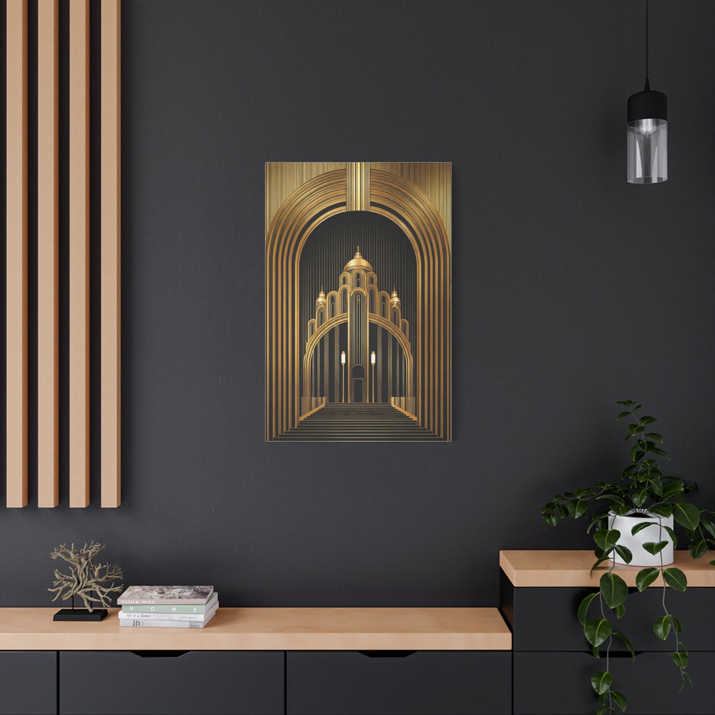 Golden Cathedral Deco Architecture Wall Art & Canvas Prints