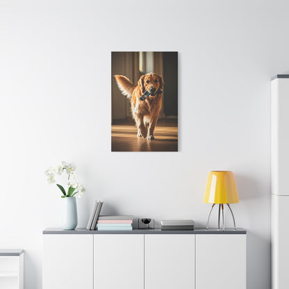 Golden Fetch Joy Wall Art & Canvas Print