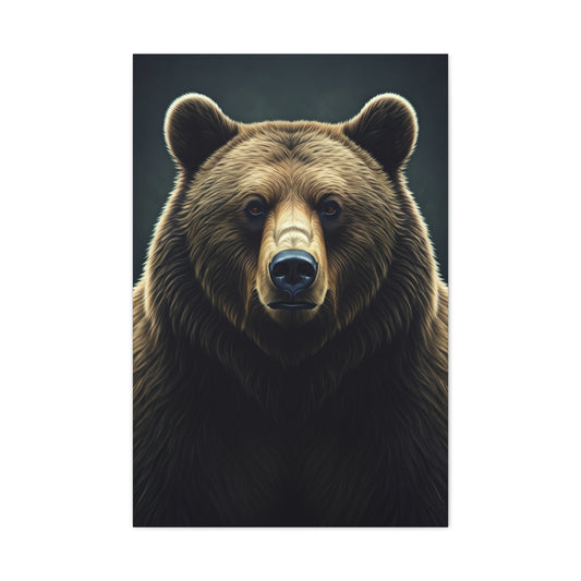Intense Bear Gaze Wildlife Wall Art & Canvas Prints