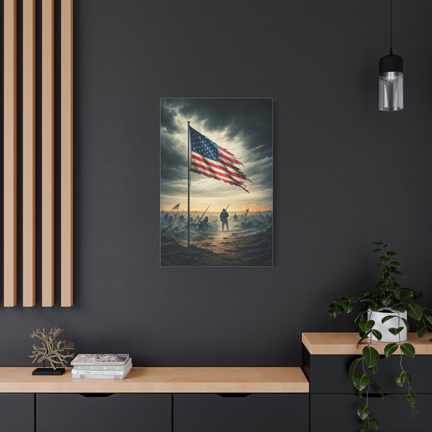 Battlefield Patriot Flag Tribute Wall Art & Canvas Prints