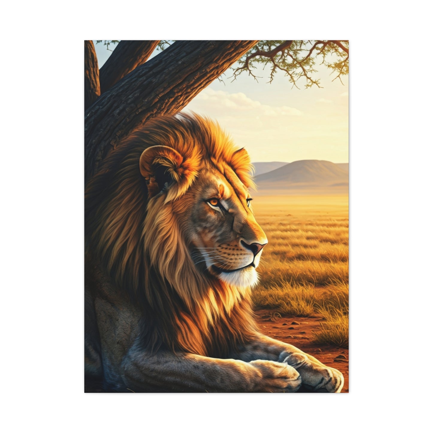 Lion of the Plains Wall Art & Canvas Prints