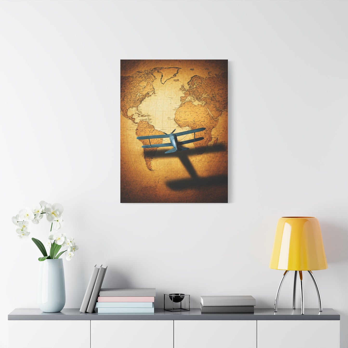 Antique Twin Hemisphere Map Wall Art & Canvas Prints