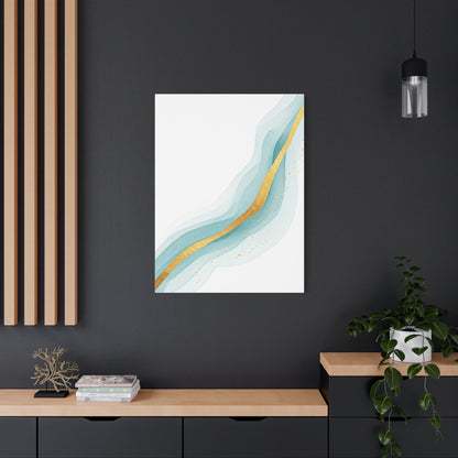 Gold Vein Flow Abstract Wall Art & Canvas Prints