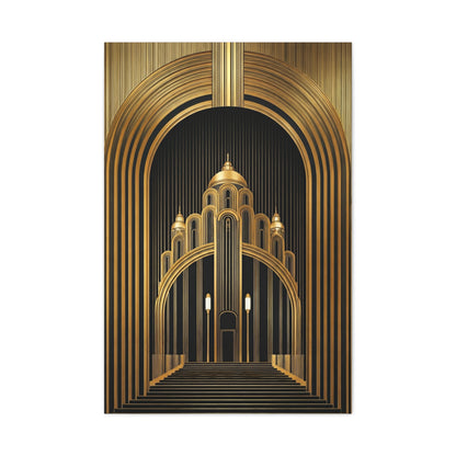 Golden Cathedral Deco Architecture Wall Art & Canvas Prints