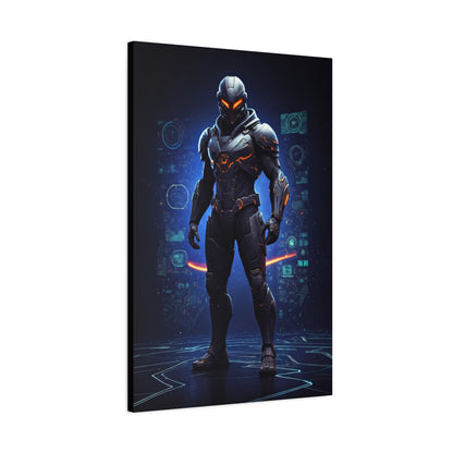 Futuristic Armored Sentinel Wall Art & Canvas Prints