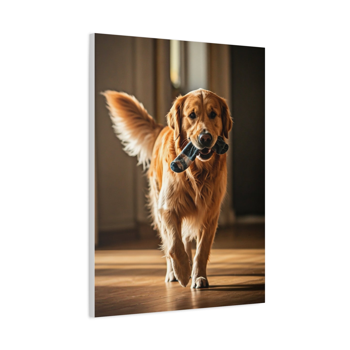 Golden Fetch Joy Wall Art & Canvas Print