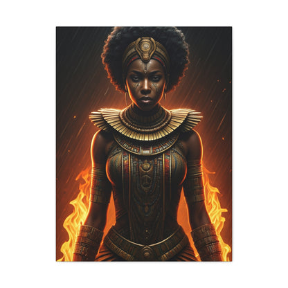 Flame Crown Warrior Queen Wall Art & Canvas Prints